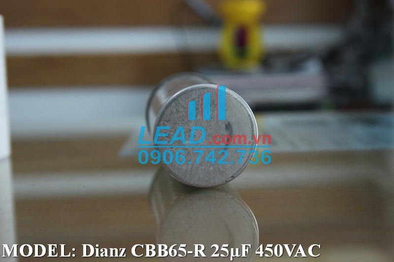 Tụ điện Dianz CBB65-R 25uF, 450VAC Giắc cắm