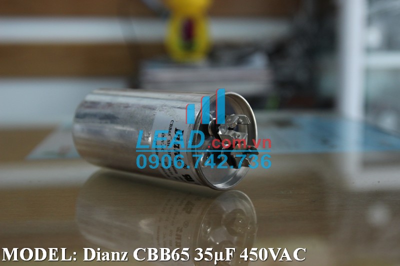 Tụ điện Dianz CBB65 35uF, 450VAC Giắc cắm