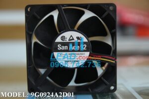 Quạt biến tần SANYO DENKI 9GA0912H4D01, 12VDC, 92x92x25mm  