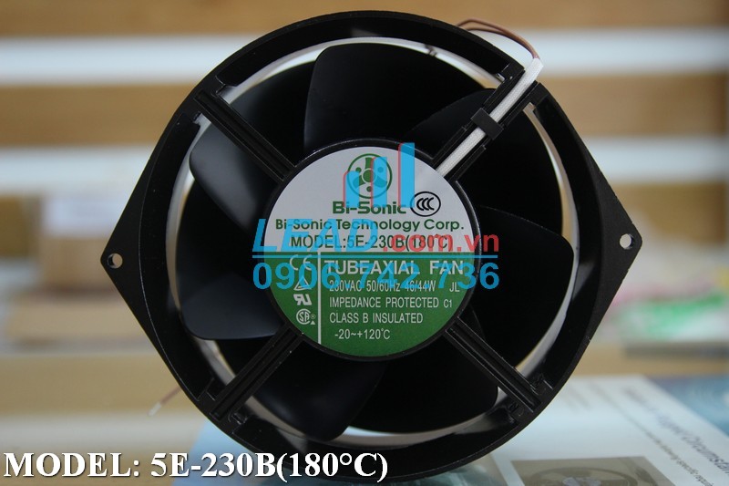 Quạt hút Bi-Sonic 5E-230B(180°C), 230VAC, 170x150x55mm