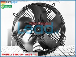 Quạt dàn lạnh EBMPAPST S4E300 8317074414, 230VAC, 300mm  
