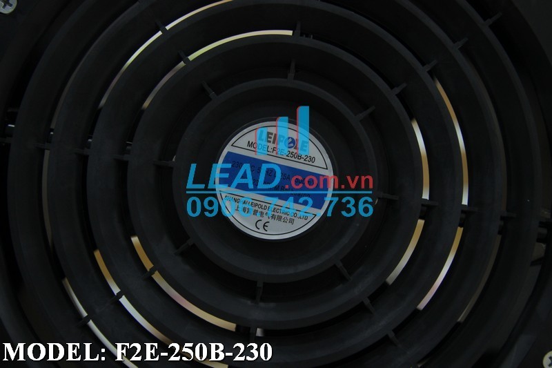 Quạt hút LEIPOLE F2E-250B-230, 230VAC, 254x90mm