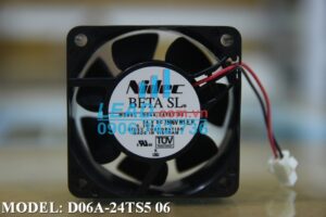 Quạt biến tần NMB 2410ML-05W-B89, 24VDC, 60x60x25mm  