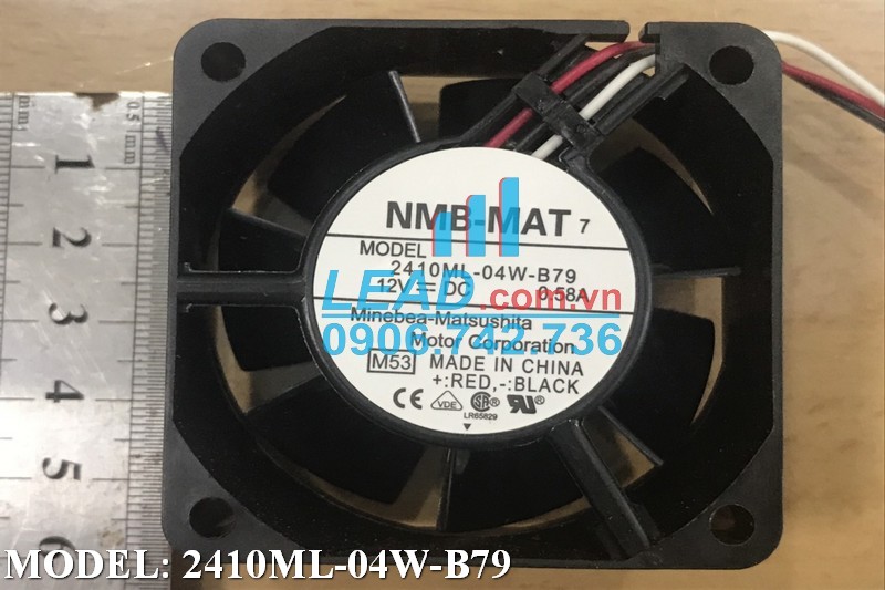 Quạt hút NMB-MAT 2410ML-04W-B79, 12VDC, 60x60x25mm