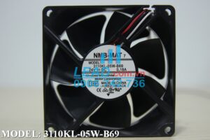 Quạt biến tần NMB 08025SA-24P-AU, 24VDC, 80x80x25mm  