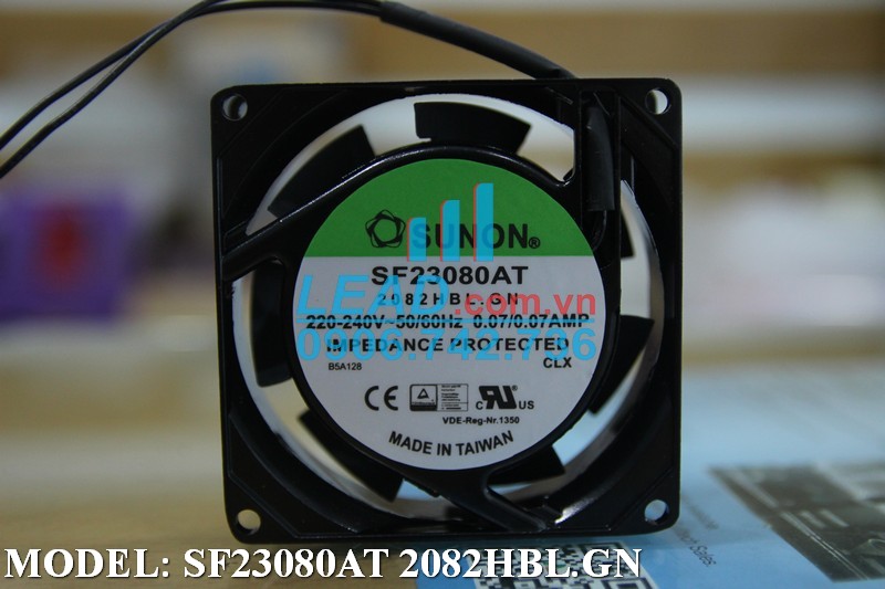 Quạt hút SUNON SF23080AT 2082HBL.GN, 220-240VAC, 80x80x25mm  