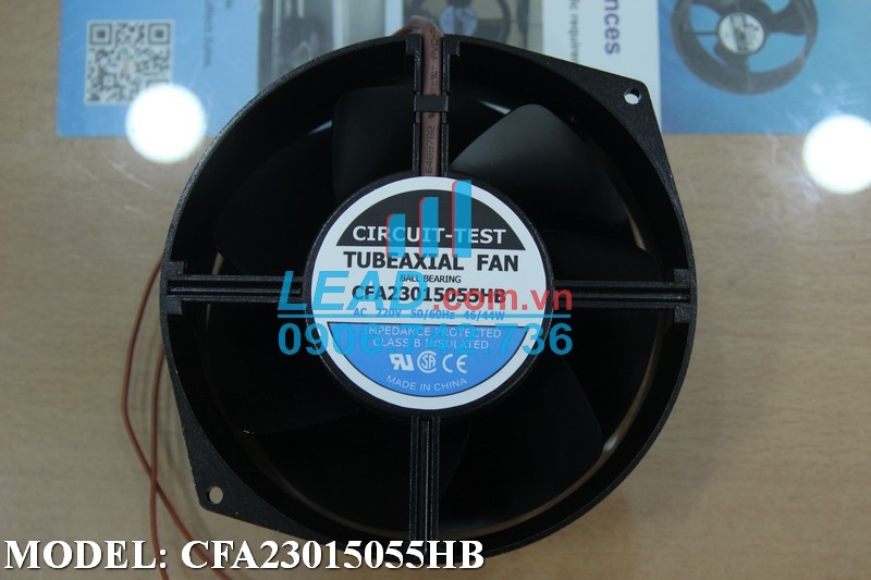 Quạt hút CIRCUIT-TEST CFA23015055HB, 220VAC, 172x150x55mm