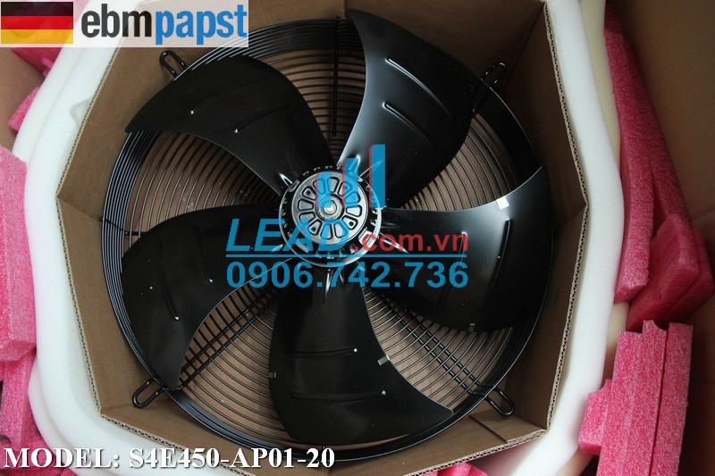 Quạt hút EBMPAPST S4E450-AP01-20, 230VAC, 447x165mm