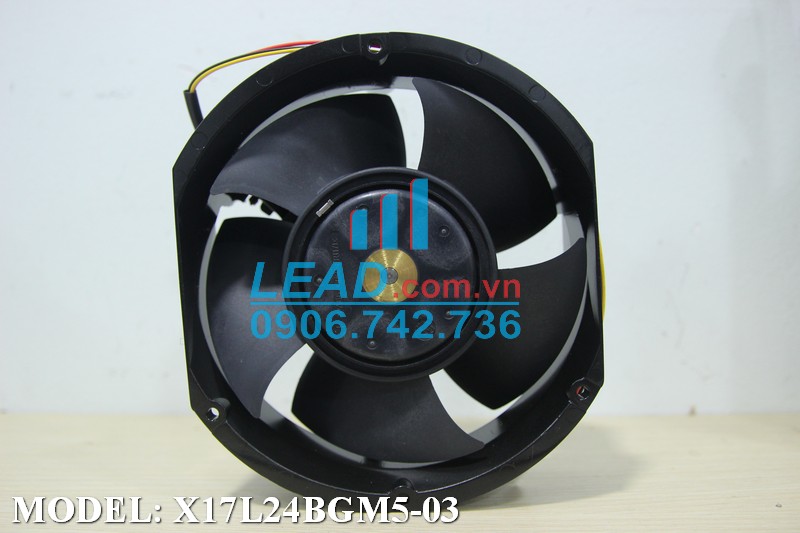 Quạt hút Nidec UltraFlo X17L24BGM5-03, 24VDC, 172x150x51mm