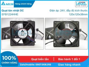 Quạt hút SANYO DENKI 9G1224G4D011, 24VDC, 120x120x25mm  