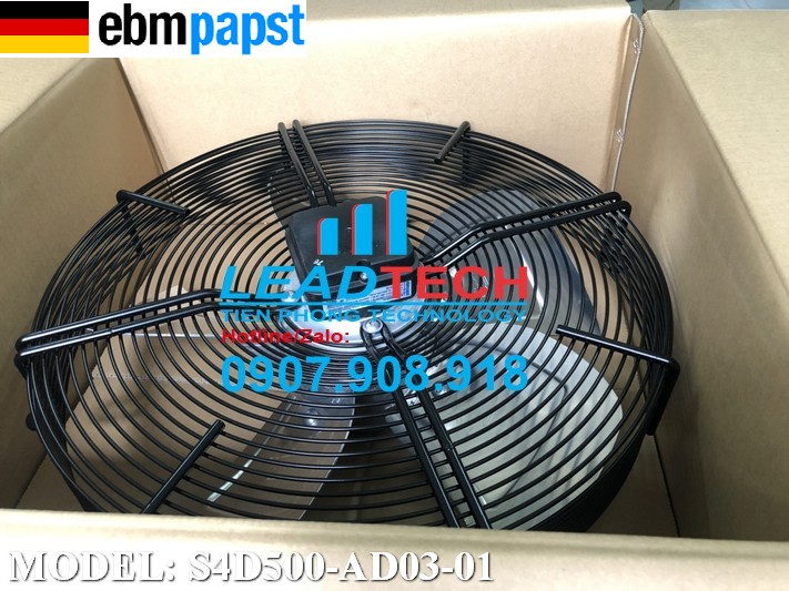 Quạt hút EBMPAPST S4D500-AD03-01, 400-480VAC, 500mm