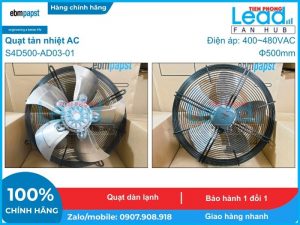 Quạt hút EBMPAPST S3G500-BE33-01, 380-480VAC, 500mm  