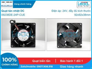 Quạt hút SANYO DENKI 9WF0924H404, 24VDC, 92x92x25mm  