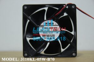 Quạt hút NMB 3110KL-05W-B70, 24VDC, 80x80x25mm  