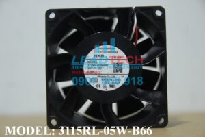 Quạt hút NMB 3115RL-05W-B66, 24VDC, 80x80x38mm  