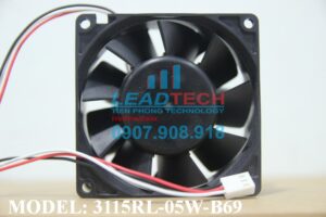 Quạt hút NMB 3115RL-05W-B69, 24VDC, 80x80x38mm  