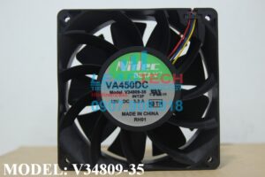 Quạt hút NIDEC VA450DC V34809-35, 12VDC, 120x120x38mm  