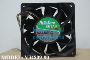 Quạt hút NIDEC VA450DC V34809-90, 12VDC, 120x120x38mm  