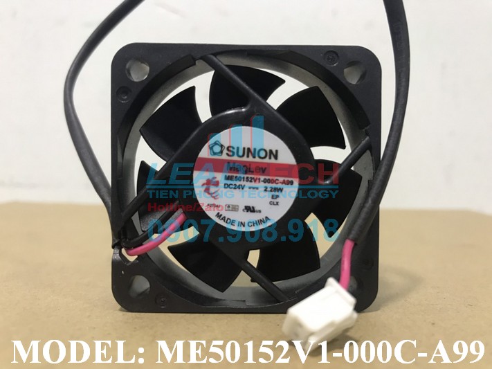Quạt hút SUNON ME50152V1-000C-A99, 24VDC, 50x50x15mm