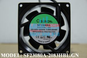Quạt hút SUNON SF23080A-2083HBL.GN, 220-240VAC, 80x80x38mm  