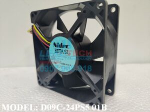 Quạt hút NIDEC D09C-24PS5 01B, 24VDC, 92x92x32mm  