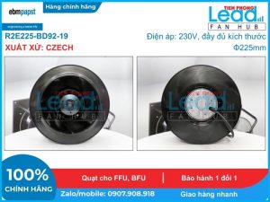 Quạt hút FULLTECH UF-225(99)APA23H1C2A, 230VAC, 225x99mm  