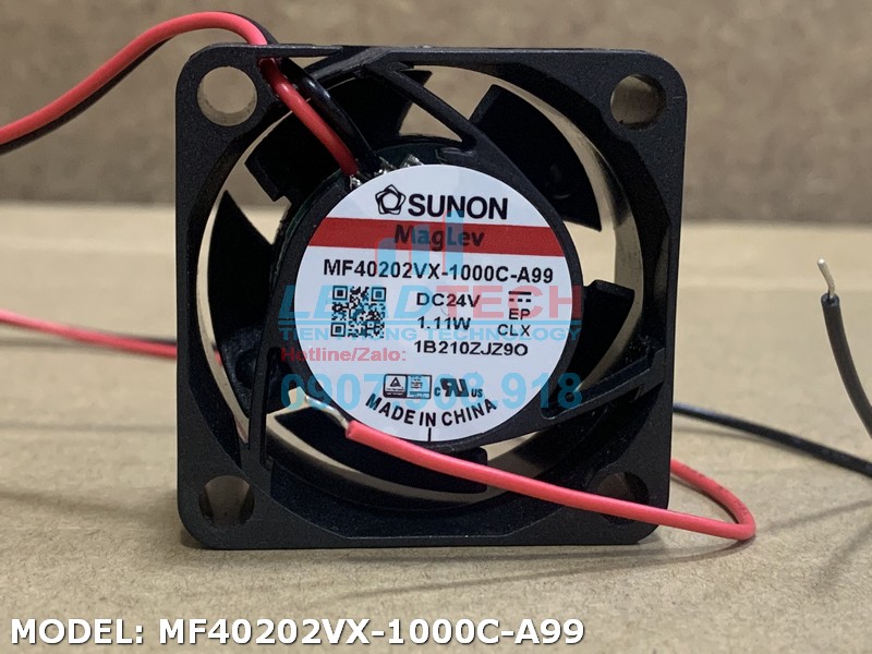 Quạt hút SUNON MF40202VX-1000C-A99, 24VDC, 40x40x20mm
