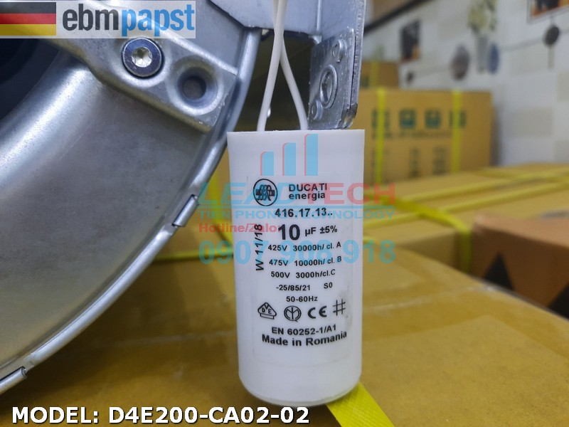 Quạt hút EBMPAPST D4E200-CA02-02, 230V, 200mm  