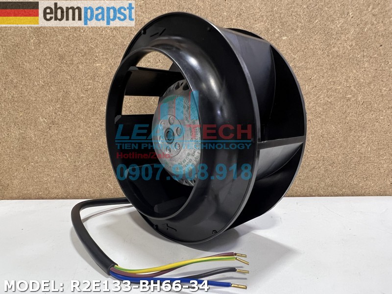 Quạt hút EBMPAPST R2E133-BH66-34, 230VAC, 133mm  