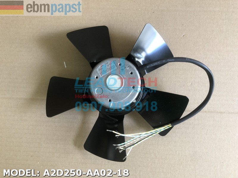 Quạt hút EBMPAPST A2D250-AA02-18, 230-400VAC, 250mm