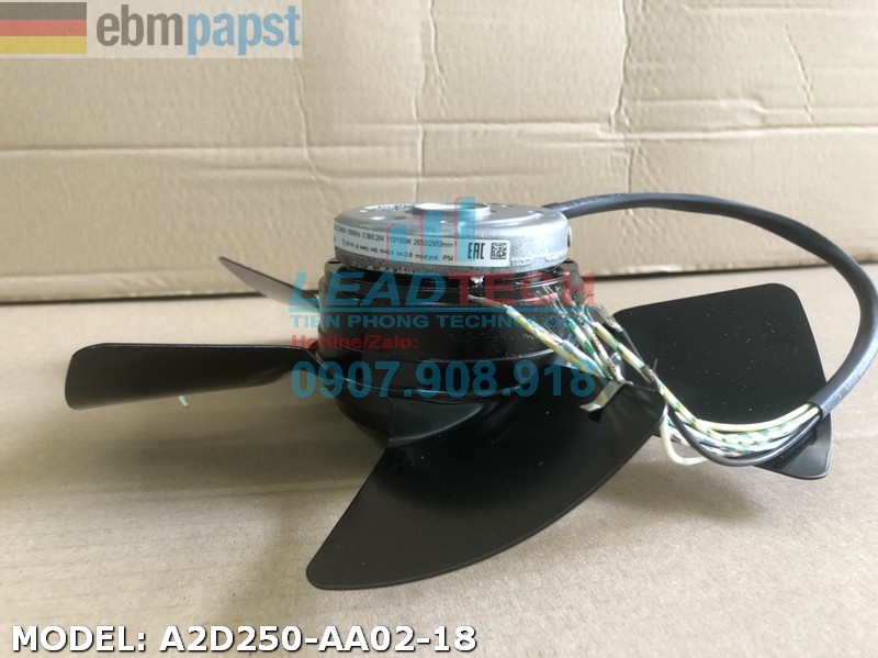 Quạt hút EBMPAPST A2D250-AA02-18, 230-400VAC, 250mm