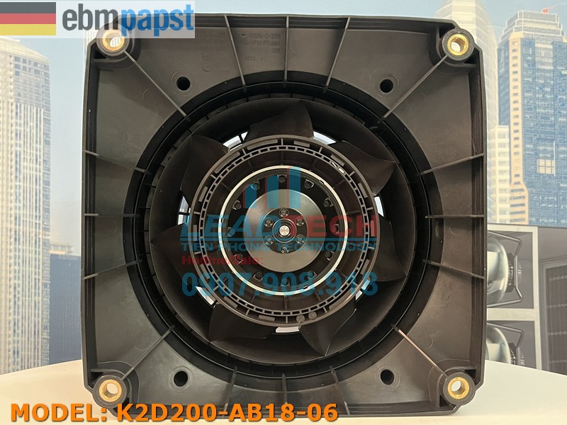 Quạt hút EBMPAPST K2D200-AB18-06, 400-480VAC, 200mm  