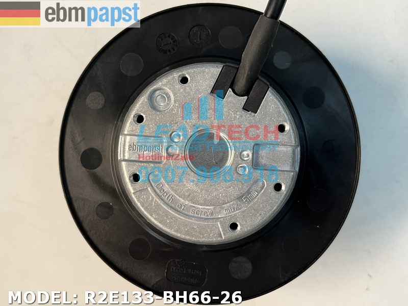 Quạt hút EBMPAPST R2E133-BH66-26, 230VAC, 133mm  