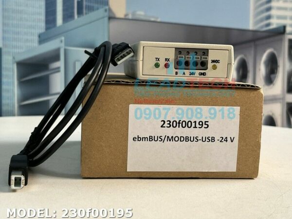 Bộ chuyển đổi ModBUS - ebmBUS USB 230f00195 điện áp 24VDC - Quạt Công ...