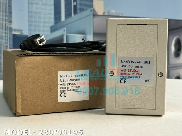 Bộ chuyển đổi ModBUS - ebmBUS USB 230f00195 điện áp 24VDC - Quạt Công ...