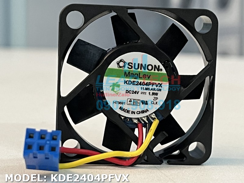 Quạt hút SUNON KDE2404PFVX, 24VDC, 40x40x10mm  