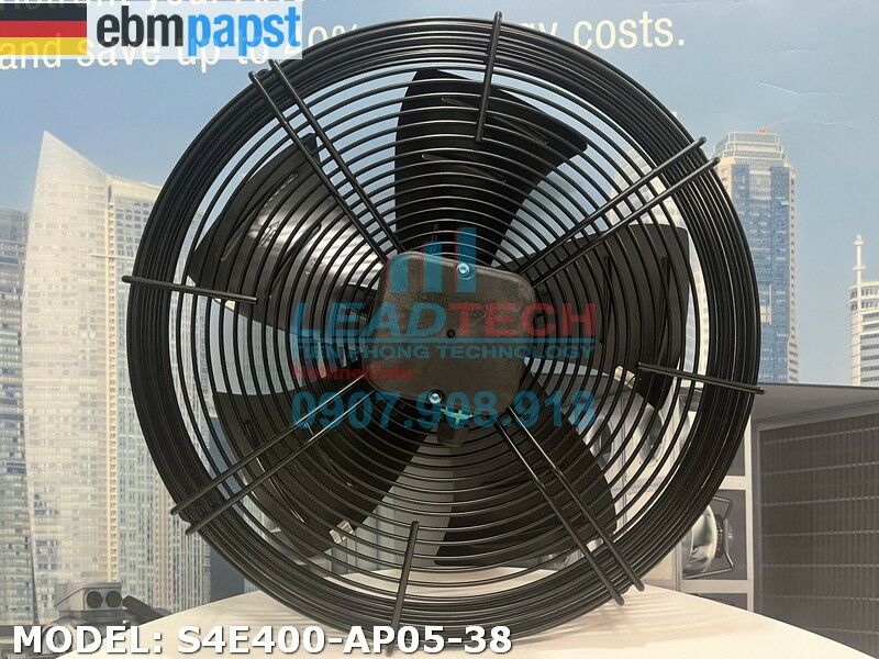 Quạt hút EBMPAPST S4E400-AP05-38, 230VAC, 400mm  