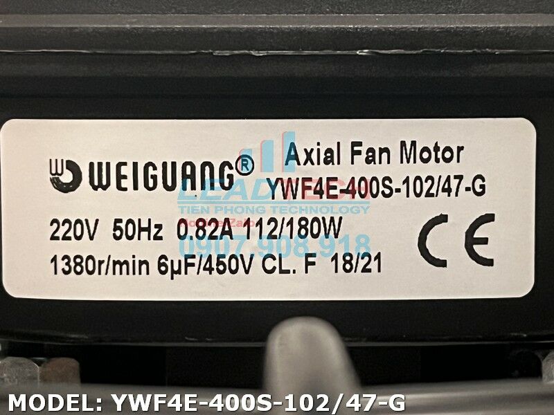 Quạt hút WEIGUANG YWF4E-400S-102/47-G, 220VAC, 400mm  
