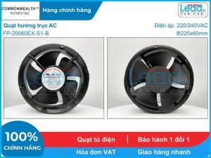 Quạt ly tâm EBMPAPST R2E220-AA40-80, 230VAC, 220mm  