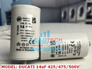 Tụ điện XIANJUN CBB60 14uF, 450VAC Dây cắm  