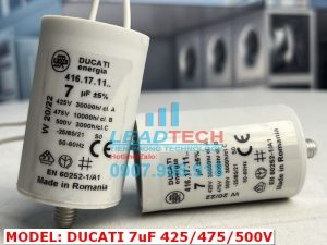 Tụ điện Dianz CBB60 7uF, 450VAC Dây cắm có ốc bắt  