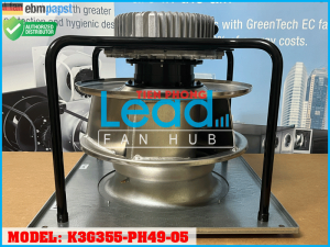 Quạt ly tâm EC EBMPAPST R3G355-RG56-01, 400VAC, 355mm  