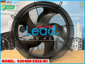 Quạt hướng trục AC EBMPAPST A4D400-AP12-01, 3 Pha 230/400VAC, 400mm  