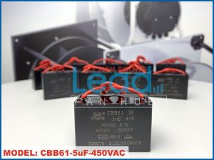 Tụ điện BM CBB61 5uF, 500VAC Giắc cắm  