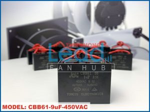 Tụ điện SaiFu CBB61 9uF, 450VAC Dây cắm  