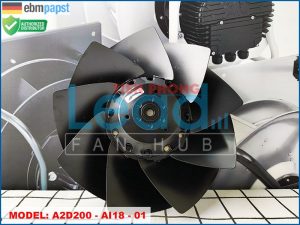 Quạt tủ điện EBMPAPST A2E200-AI38-01, 230VAC, 200mm  