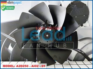 Quạt hướng trục EBMPAPST A2D250-AA02-01, 230/400VAC, 250mm  