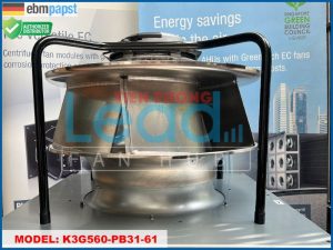 Quạt ly tâm EC EBMPAPST K3G560-PB31-03/F02, 400VAC, 560mm  