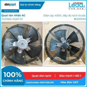 Quạt dàn nóng/dàn lạnh hiệu EBMPAPST model S4D560-BQ01-02, 400VAC, 560mm  