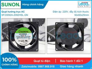 Quạt hút Sunon PMD2409PMB4-A(2).B1339.I55, 24VDC, 92x92x38mm  